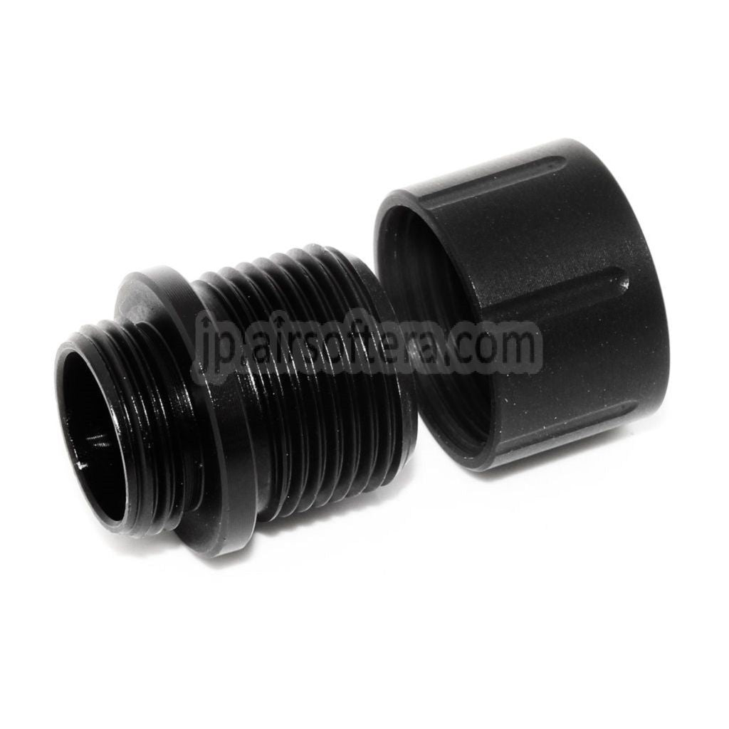 バレルサイレンサーコンペンセイターアダプター G17対応 -12mm逆ネジ -14mm逆ネジ 反時計回り ネジカバー付き