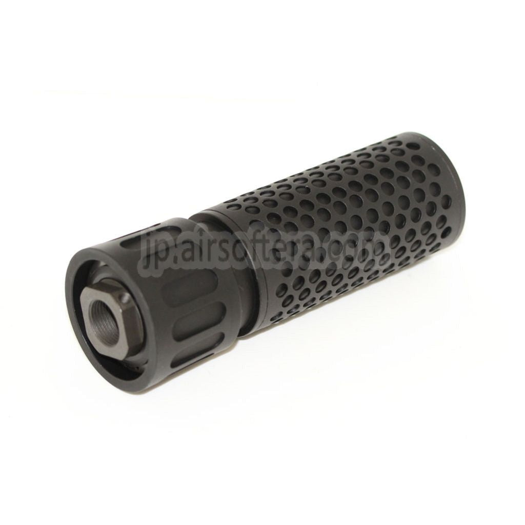 5KU 125mm 5インチ KACスタイル QDC/CQBサプレッサー サイレンサー（フラッシュハイダー付き）-14mm CCW 反時計回りネジバレルライフルに適エアソフト合