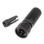 5KU 125mm 5インチ KACスタイル QDC/CQBサプレッサー サイレンサー（フラッシュハイダー付き）-14mm CCW 反時計回りネジバレルライフルに適エアソフト合