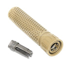 5KU 179mm 7インチ KACスタイル QDC/CQBサプレッサー サイレンサー（フラッシュハイダー付き）-14mm CCW 反時計回りネジバレルライフルに適エアソフト合