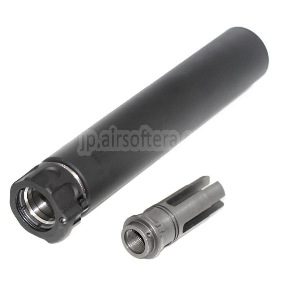 5KU 213mm SOCOM762 RCサプレッサー サイレンサー（フラッシュハイダー付き）-14mm CCW 反時計回りネジ式バレルライフルエアガン用
