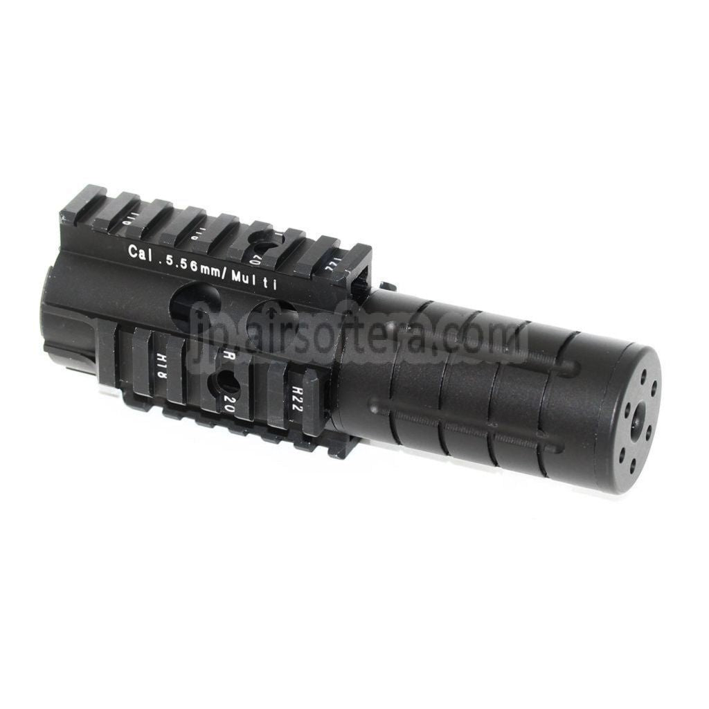 5KU ミニパトリオットフロントキット ハンドガードレールシステム WESTERN ARMS WA M4 M16シリーズGBBライフル対応 ブラック