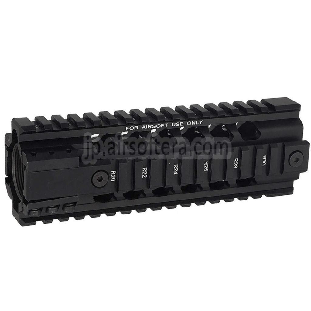 PTS Ergo Z フリーフロートハンドガードレールシステム M4 M16シリーズAEGライフルエアソフトガンに適しています  ブラック