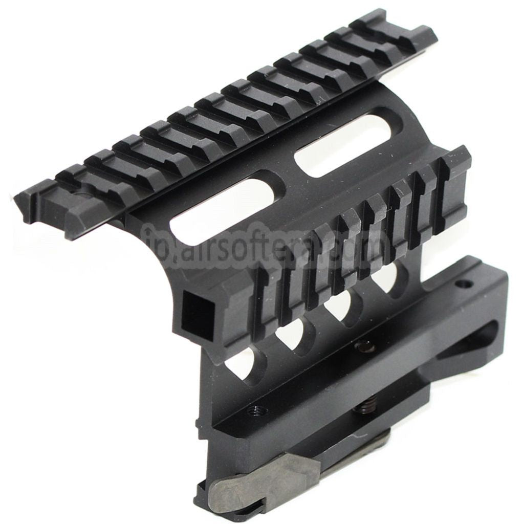 20mmピカティニーレール QDサイドスコープマウント AKシリーズ電動ガン対応 ブラック