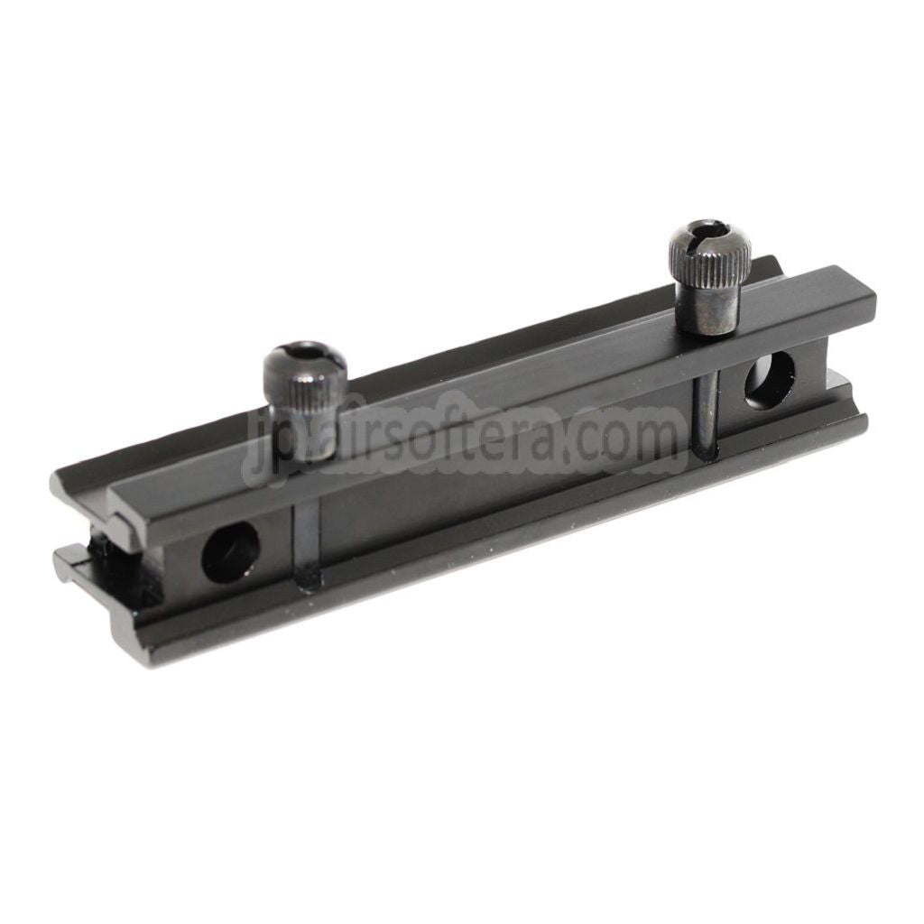 20mm 14スロット 0.8インチ シースルーミニライザーマウント 20mmレールシステム対応 ブラック