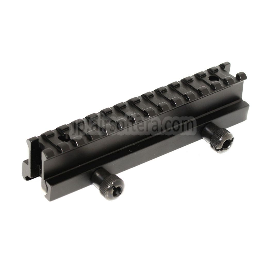 20mm 14スロット 0.8インチ シースルーミニライザーマウント 20mmレールシステム対応 ブラック