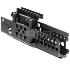 206mm CNCアルミ RIS RASハンドガードレールシステム A&K対応PKM AEGライフル ブラック