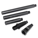 アルミ製 M4A1 4セグメントアウターバレル 14mm逆ネジ M4/M16シリーズ電動ガン(18.125インチ)/GBBR(17.25インチ)ライフル対応