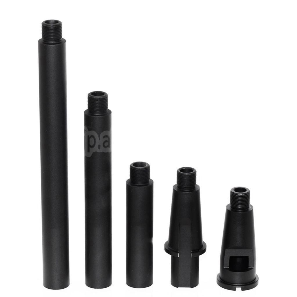 アルミ製 M4A1 4セグメントアウターバレル 14mm逆ネジ M4/M16シリーズ電動ガン(18.125インチ)/GBBR(17.25インチ)ライフル対応