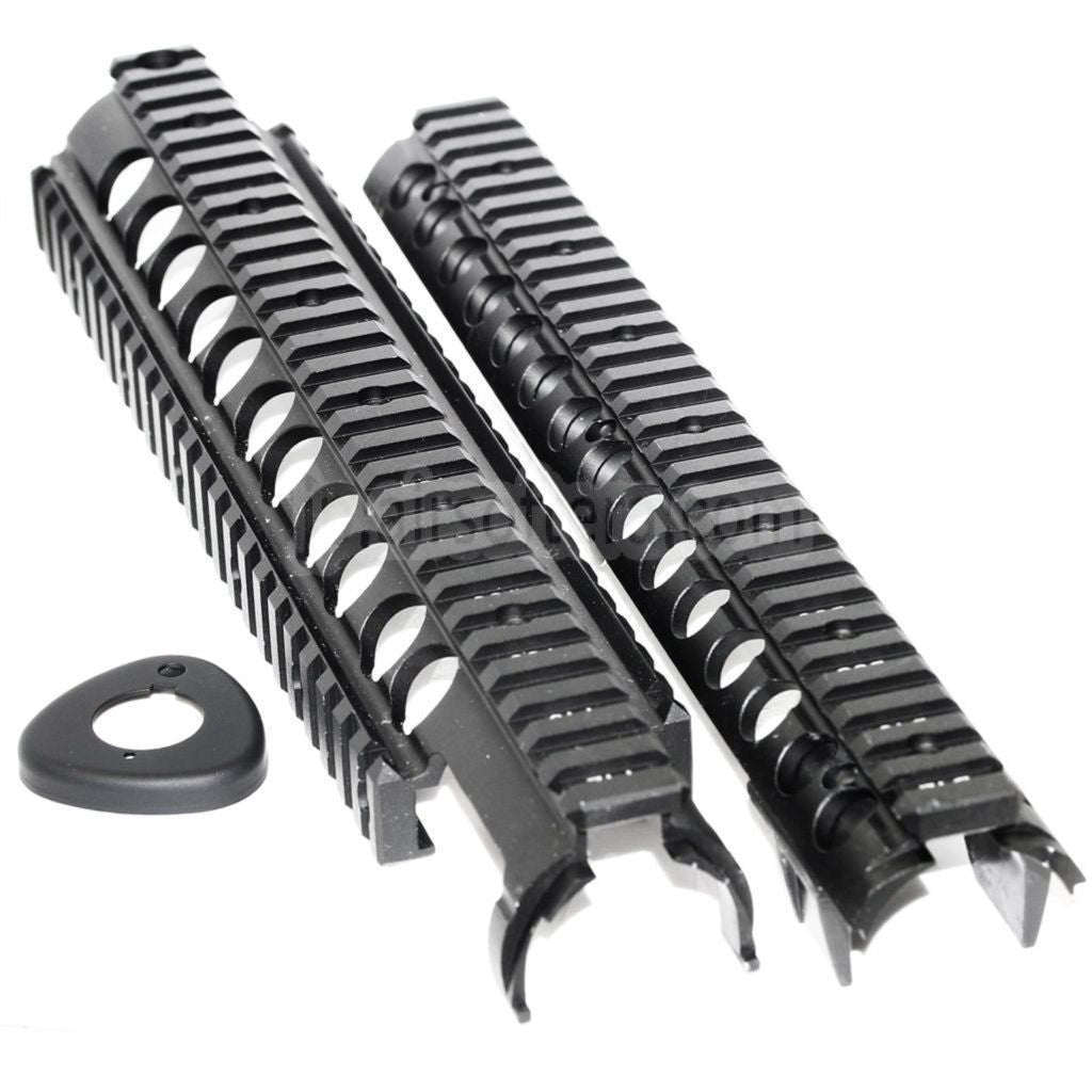 CYMA 295mm CNCアルミ製 M5 RASハンドガードレールシステム CYMA D-Boys、G&P Classic-Army、KWA、G&G、Jing Gong、JG、東京マルイ M4/M16シリーズ電動ガン対応 ブラック