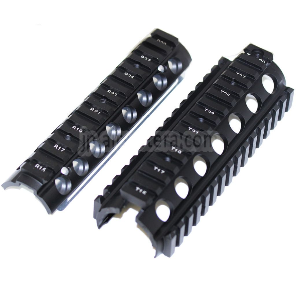 E&C 170mm CNCアルミ製 KACタイプ M4A1 M4CQB RASハンドガードレールシステム CYMA E&C D-Boys G&P CLASSIC ARMY KWA G&G 東京マルイ M4 M16シリーズ AEGライフル エアガン対応 ブラック