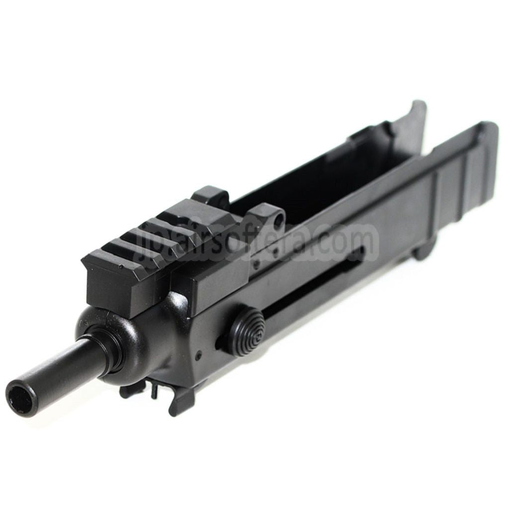アウターバレルと4スロットレール付きアッパーボディレシーバーフレーム WELL R2 Jing Gong JG 東京マルイ VZ61 SCORPION AEP AEGライフル対応