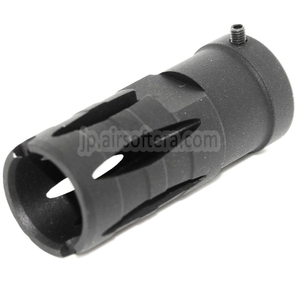 GOLDEN EAGLE 58mm G36 マズルブレーキ フラッシュハイダー -14mm CCW 反時計回りネジ式バレルライフル エアソフトガン対応 ブラック