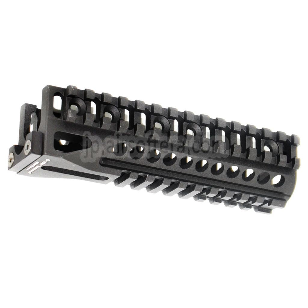 5KU CNC 160mm B-10Mスタイル ロワーハンドガードレールシステム AKシリーズ AEG GBBライフル用 エアソフト ブラック