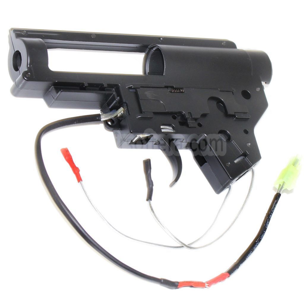 QDクイックチェンジスプリングシステム 強化8mmギアボックスシェル A&K AR M4 M16シリーズ AEGライフル エアソフトガン フロントワイヤード対応