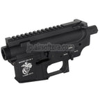 E&C マリーン M4A1 メタルボディレシーバーセット(レーザーロゴ)  E&C 東京マルイ M4 M16 シリーズ AEG ライフル エアソフトガンに適合  ブラック