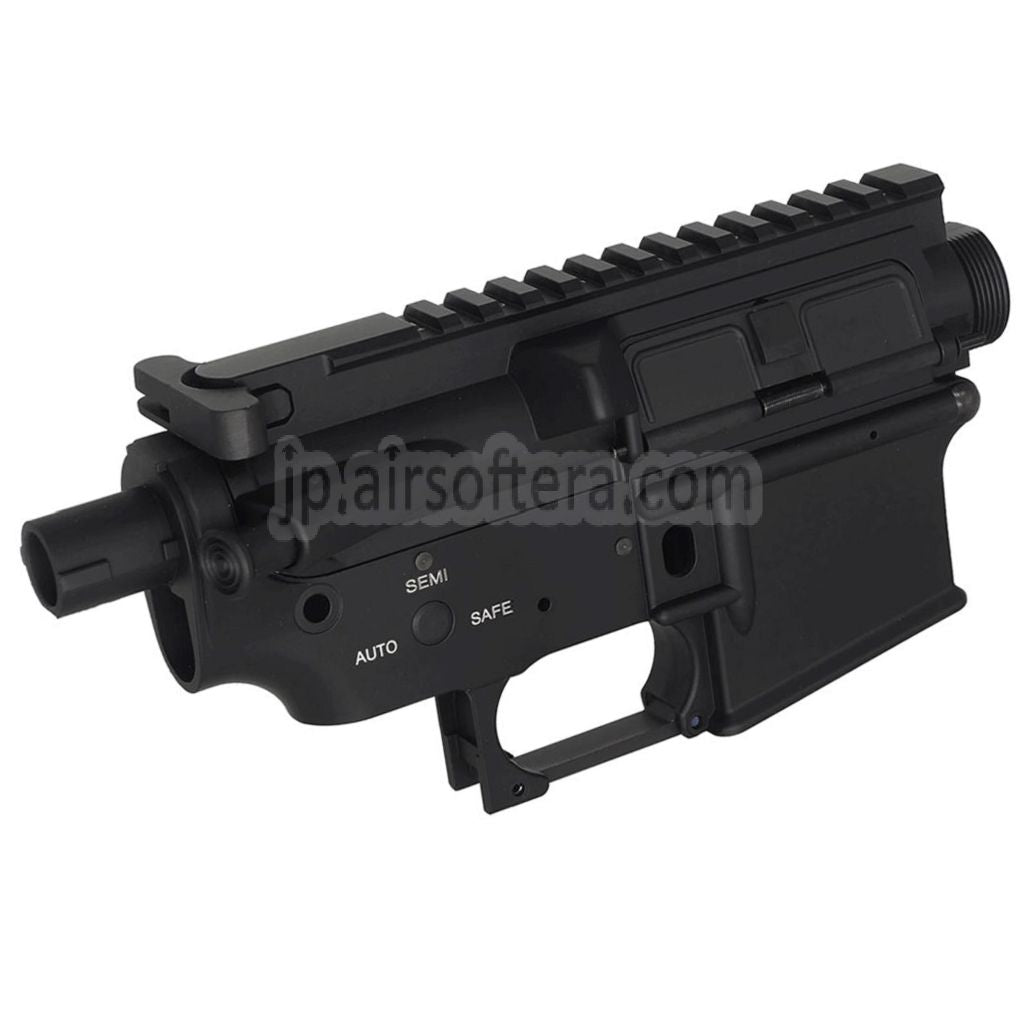 E&C マリーン M4A1 メタルボディレシーバーセット(レーザーロゴ)  E&C 東京マルイ M4 M16 シリーズ AEG ライフル エアソフトガンに適合  ブラック