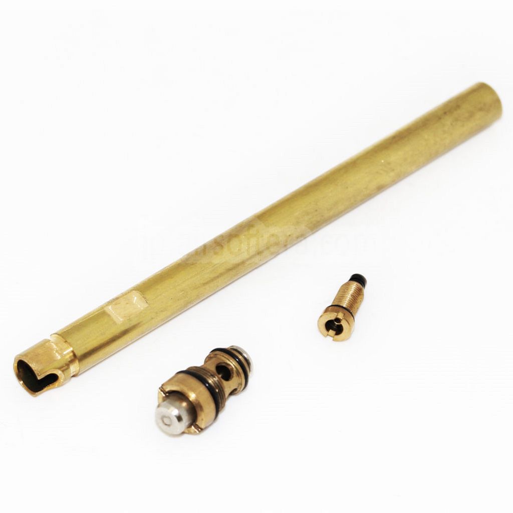 DOUBLE BELLインナーバレル（マガジンバルブ付き）は、DOUBLE BELL、WESTERN ARMS (WA)、WE、KSC M92FSシリーズ GBBピストル（エアソフトガン）に適合します
