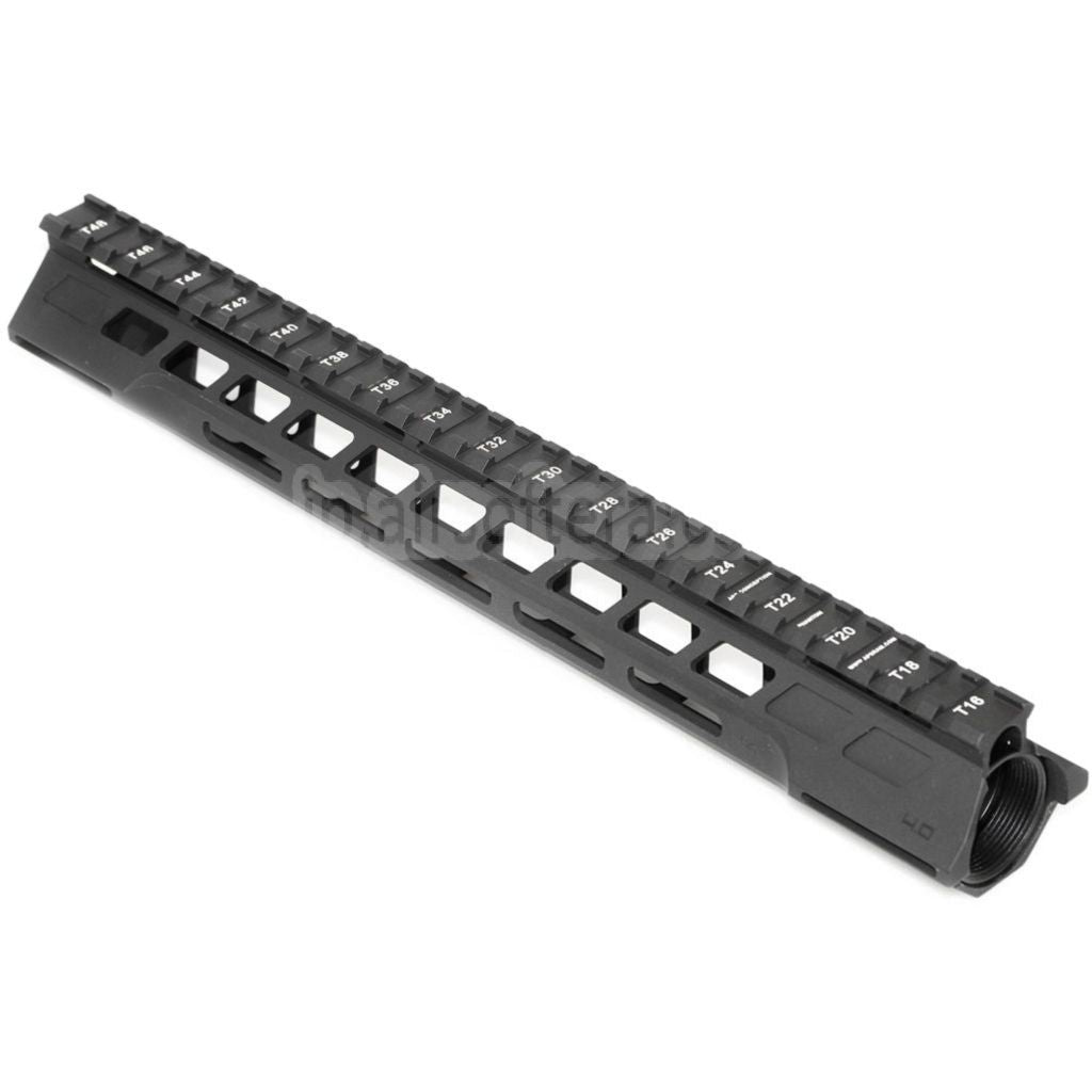 APS CNC 13.5インチ PER Phantom 4.0 M-LOKハンドガードレールシステム APS CYMA G&P JG 東京マルイ M4 M16シリーズ AEGライフル エアソフトガン対応 ブラック