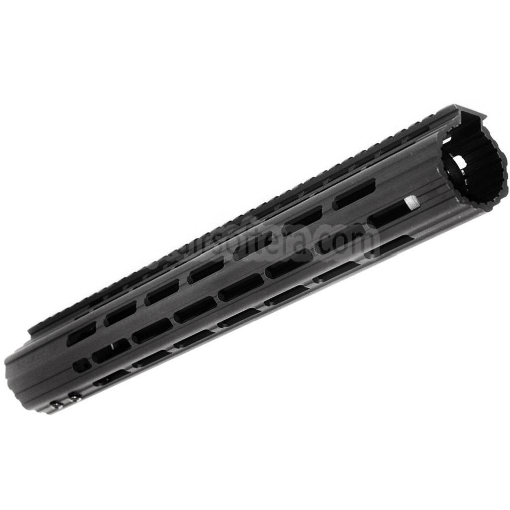 APS CNC 15インチ Boar 2.0 M-LOKハンドガードレールシステム APS、CYMA、G&P、JG、東京マルイM4、M16シリーズAEGライフル エアソフトガン ブラック