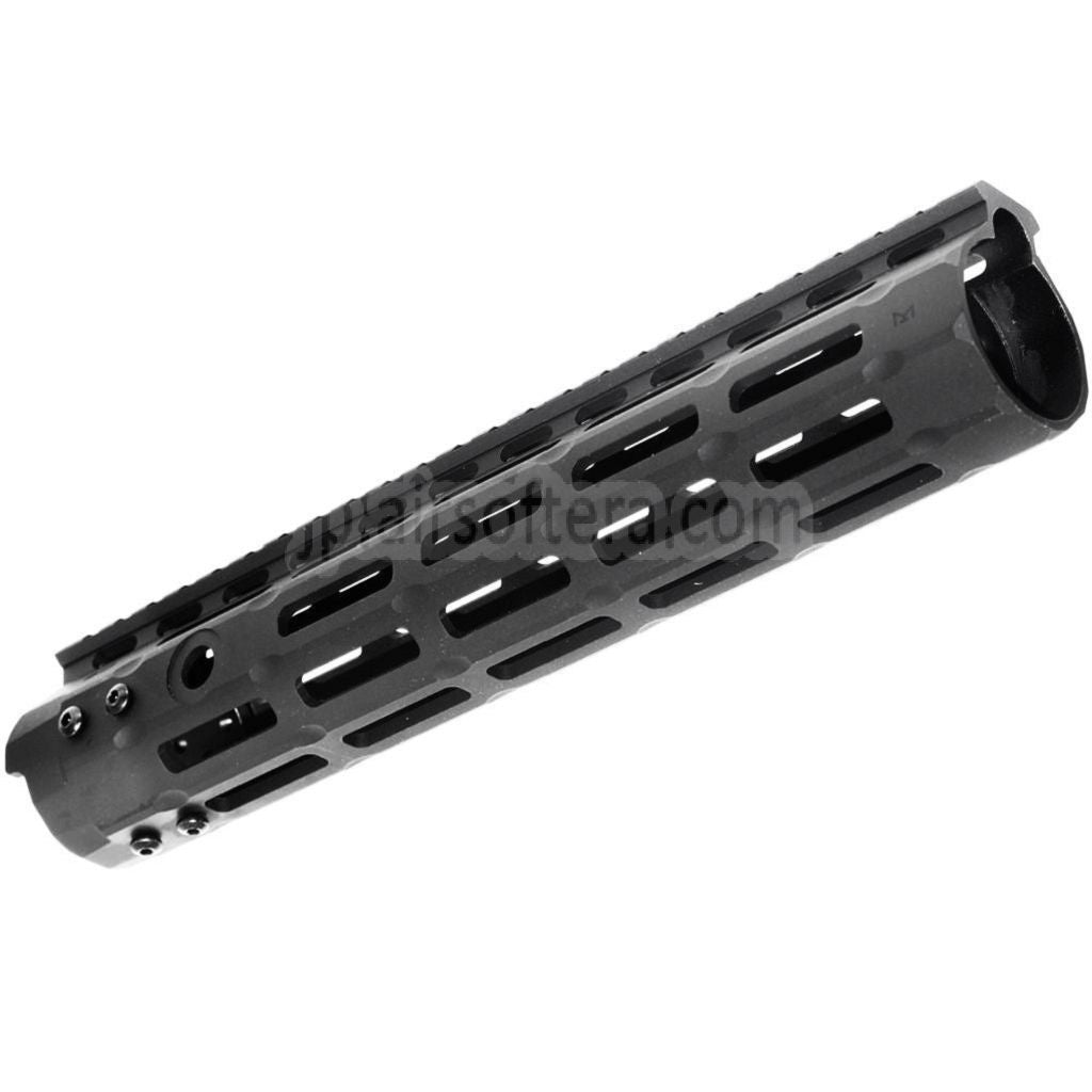 APS CNC 10インチ Evolution Tech 3.0 M-LOKハンドガードレールシステム APS、CYMA、G&P、JG、東京マルイM4、M16シリーズAEGライフル エアソフトガン ブラック