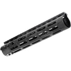 APS CNC 10インチ Evolution Tech 3.0 M-LOKハンドガードレールシステム APS、CYMA、G&P、JG、東京マルイM4、M16シリーズAEGライフル エアソフトガン ブラック