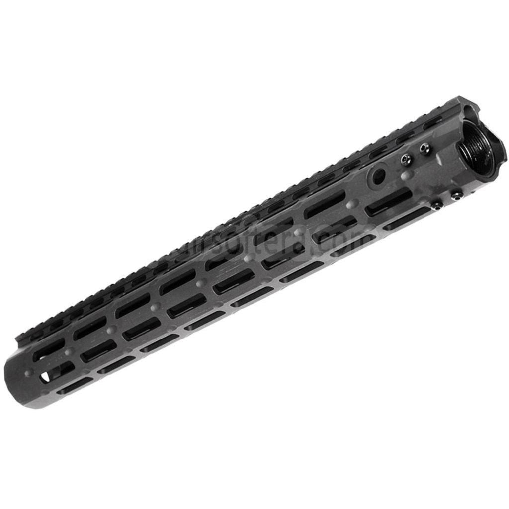 APS CNC 15インチ Evolution Tech 5.0 M-LOKハンドガードレールシステム APS、CYMA、G&P JG 東京マルイ M4 M16シリーズ AEGライフル エアソフトガン ブラック