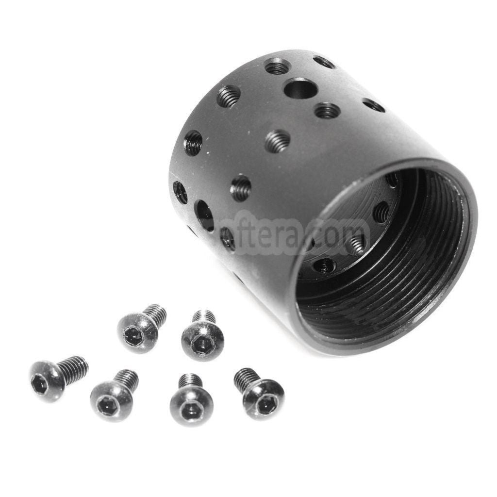 APS CNC 15インチ Evolution Tech 5.0 M-LOKハンドガードレールシステム APS、CYMA、G&P JG 東京マルイ M4 M16シリーズ AEGライフル エアソフトガン ブラック