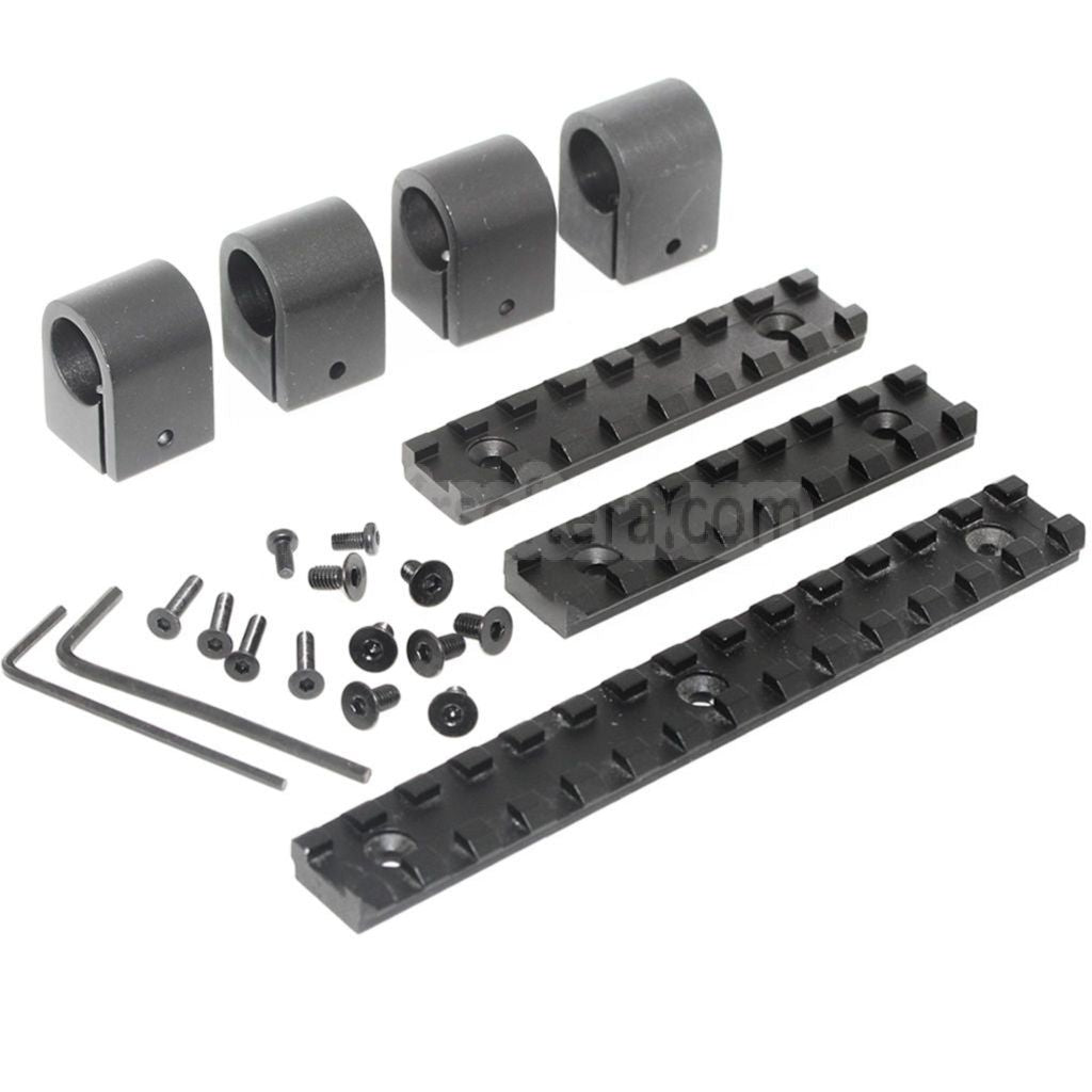 CYMA CNCアルミニウム 326mmハンドガードレールシステム CYMA 東京マルイ M14シリーズ AEGライフル対応 ブラック