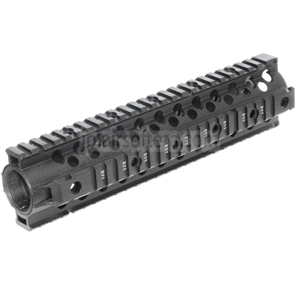 CYMA CNCアルミニウム 255mm 10インチ フリーフロート RISハンドガードレールシステム M4 M16シリーズ AEGライフル対応 ブラック