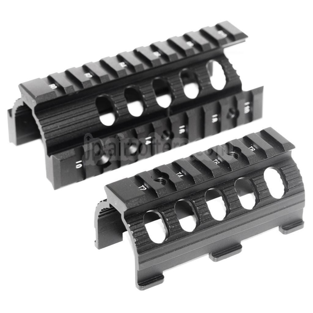 CYMA CNCアルミニウム 135mmハンドガードレールシステム 東京マルイ D-Boys CYMA APS VFC Matrix AK74Uシリーズ AEGライフル対応 ブラック