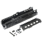 225mm 9インチ CNCアルミ製 4面ハンドガードレールシステム ARMY G&G L85 R85 AEGライフル対応 ブラック