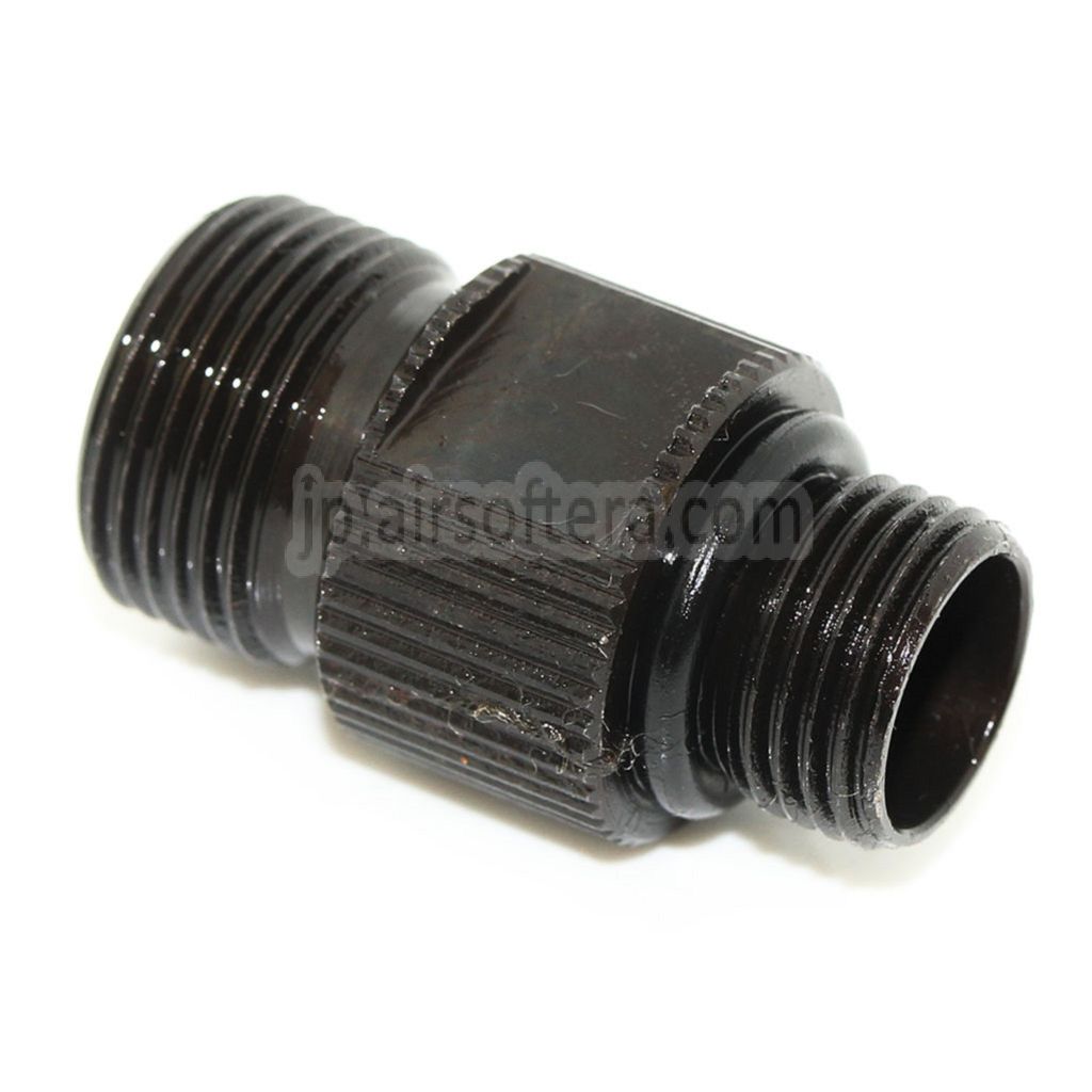 PPSバレルサイレンサーコンペンセイターアダプター DOUBLE BELL KSC M9 / WEピストル対応 +11mm時計回り -14mm反時計回り ネジ