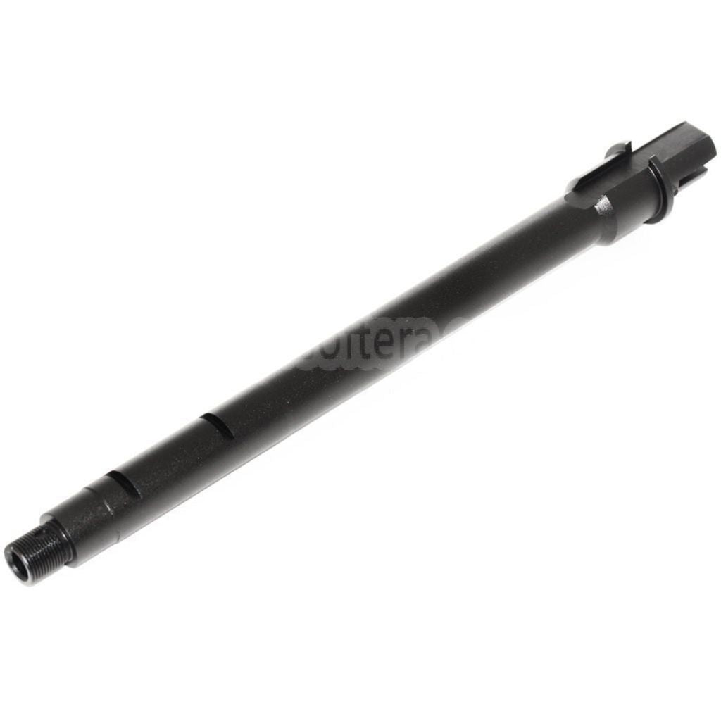 E&C 10インチ/11インチ アルミ製 M4CQBアウターバレル -14mm逆ネジ M4/M16シリーズ AEGライフル対応 エアソフト ブラック