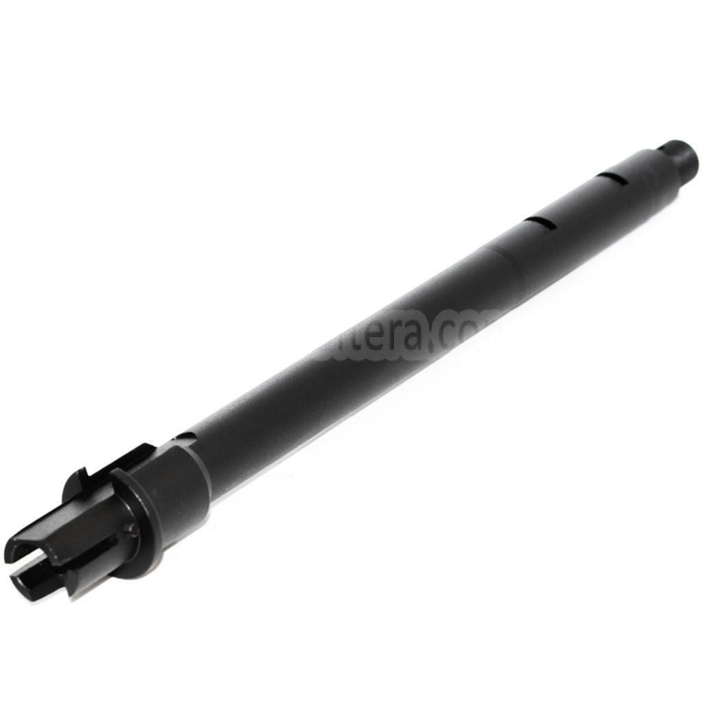 E&C 10インチ/11インチ アルミ製 M4CQBアウターバレル -14mm逆ネジ M4/M16シリーズ AEGライフル対応 エアソフト ブラック