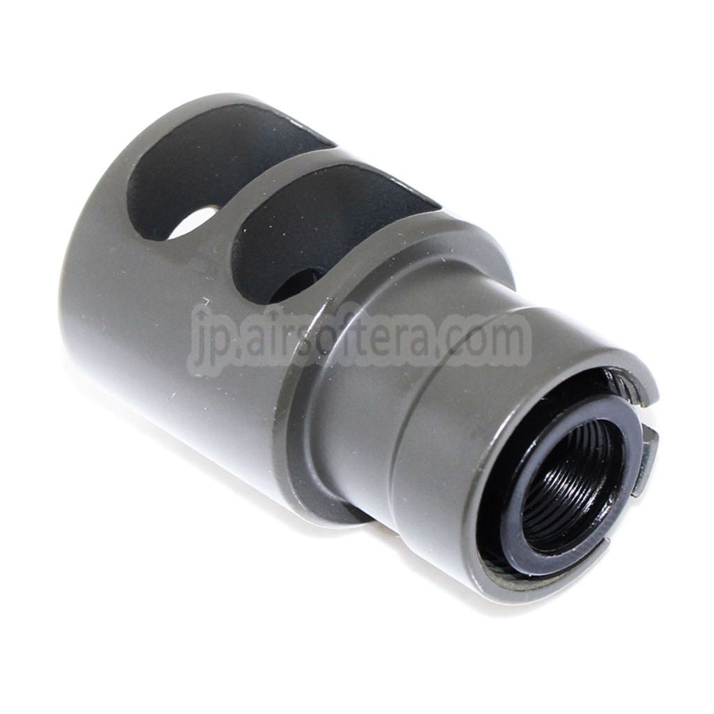 55mm DTK-2スタイル マズルブレーキ フラッシュハイダー -14mm逆ネジバレルライフル エアソフトガン対応