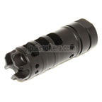 68mm Dragon AKスタイル メタルマズルブレーキ・フラッシュハイダー（-14mm逆ネジバレルライフル用）ブラック