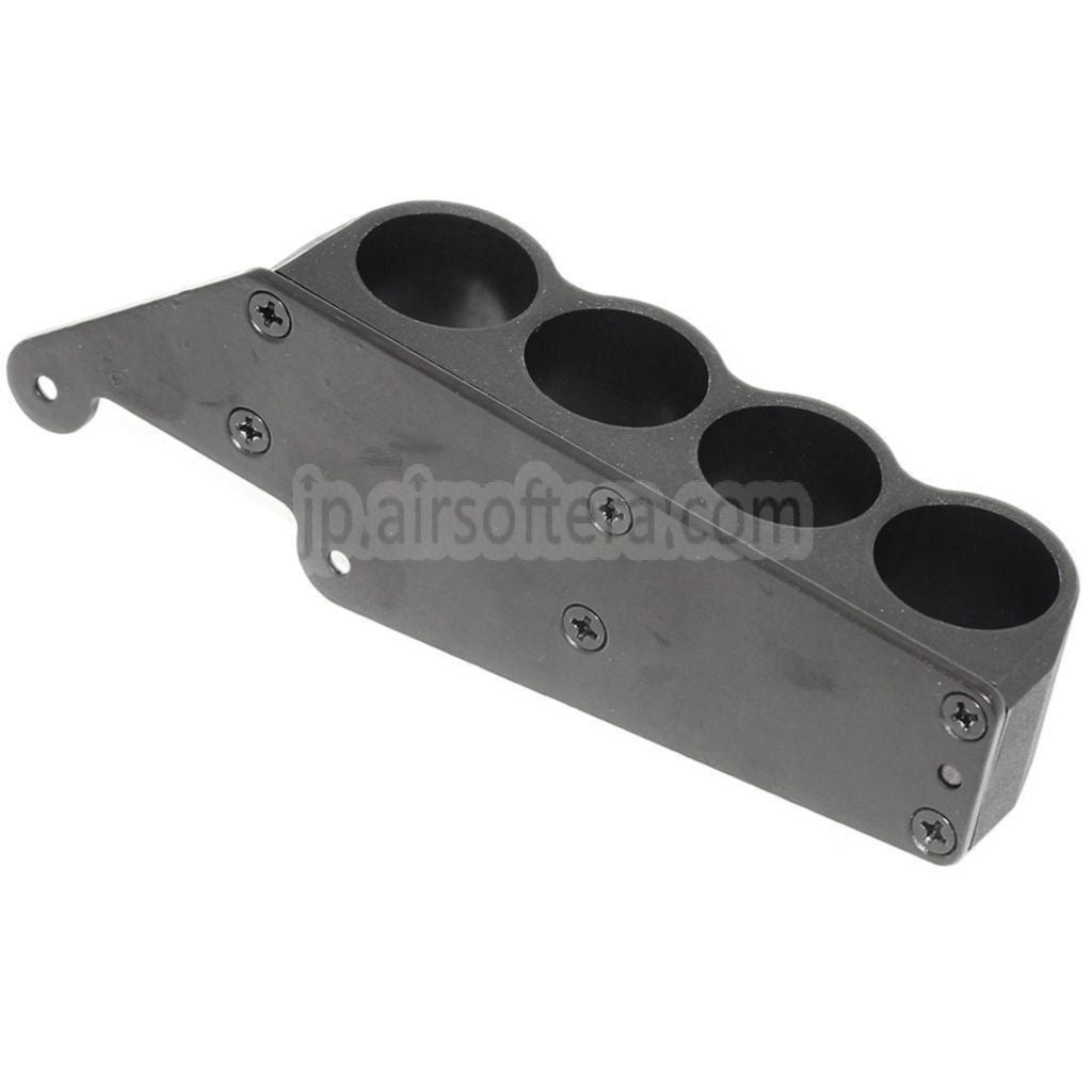 CYMA 6個入り プラスチック製 ショットガン スペアシェルマガジン 4発キャリア付き CYMA 東京マルイ M870 ショットガン エアソフトガン対応