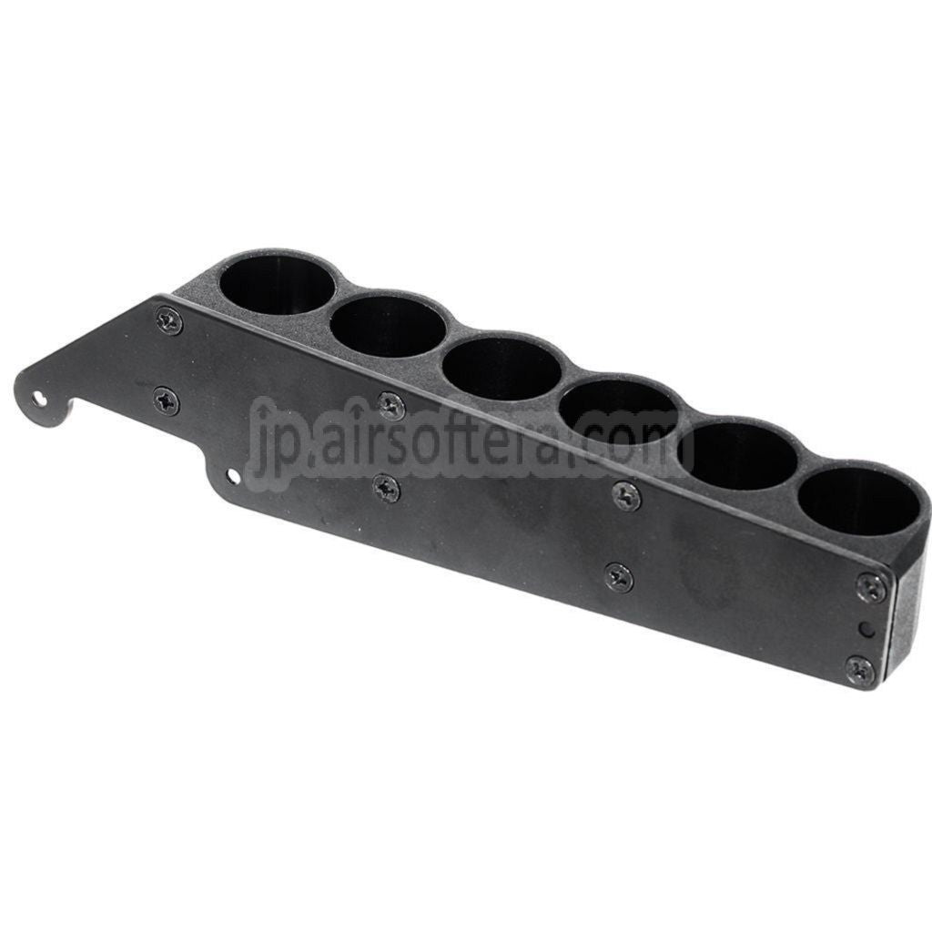 CYMA 6個入り（30発装填）プラスチック製ショットガンシェルマガジン 6連装シェルホルダー メタルキャリア付き CYMA 東京マルイ M870 ショットガン エアソフトガン対応