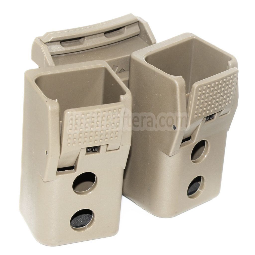 APS Quantum Mechanics ロック可能ダブルマガジンポーチ G17 / G18C / G19 / G22 / G23 / G24 / G34 / G35 Gシリーズ GBBマガジン