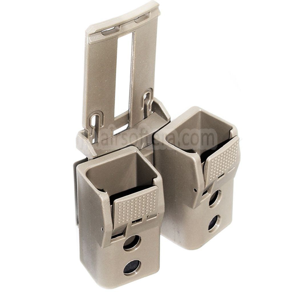 APS Quantum Mechanics ロック可能ダブルマガジンポーチ G17 / G18C / G19 / G22 / G23 / G24 / G34 / G35 Gシリーズ GBBマガジン