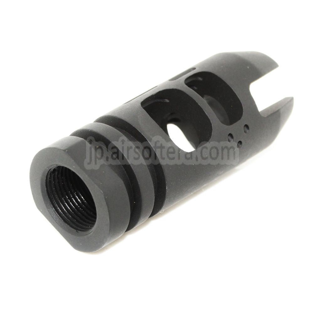 APS EMG FALKOR DEFENSE VG6 イプシロンマズルブレーキ フラッシュハイダー -14mm CCW 反時計回りネジ式バレルライフル対応エアソフトガンブラック