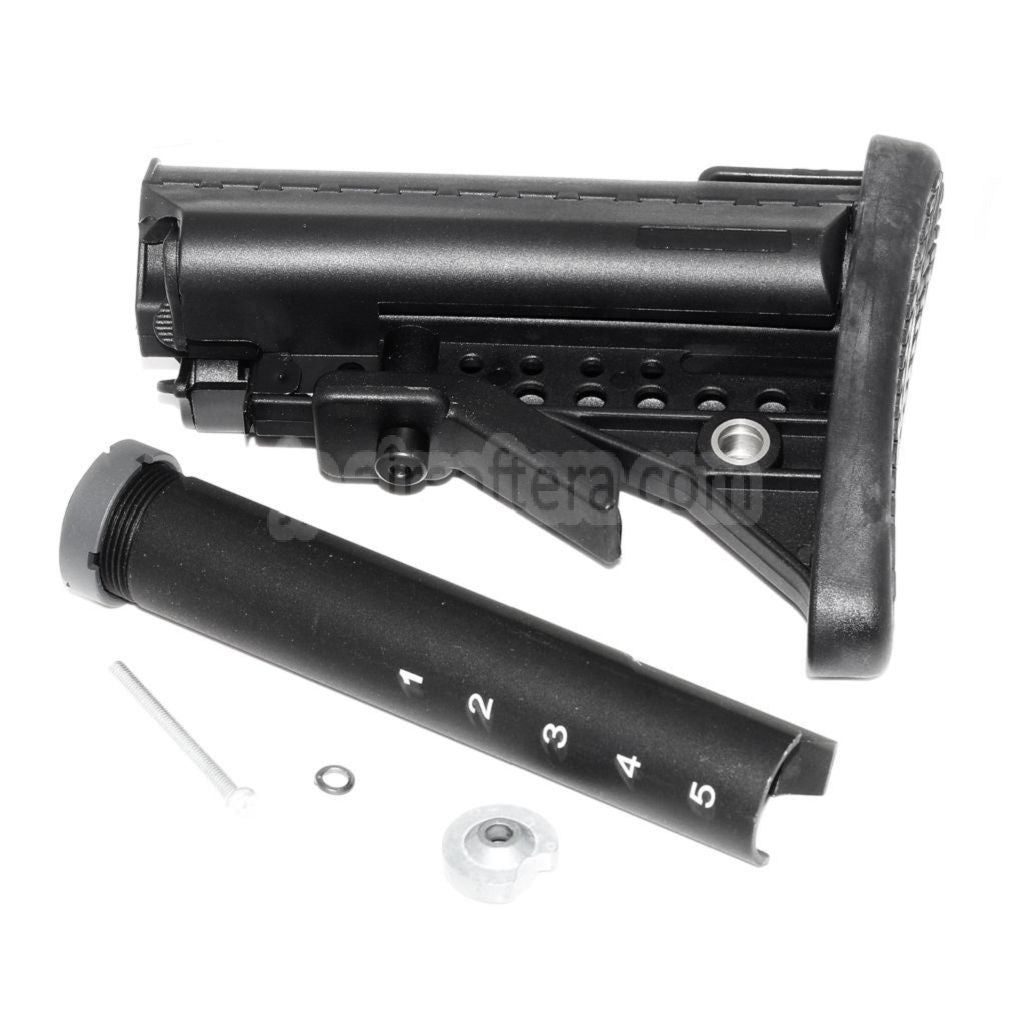 E&C MOD クレーンVTストック 5ポジションチューブ付き M4/M16シリーズ電動ガン対応 エアソフトガン