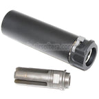 5KU 133mm SOCOM556 Mini-2 RC サプレッサー サイレンサー（フラッシュハイダー付き） -14mm CCW 反時計回りネジ式バレルライフル エアソフトガン対応