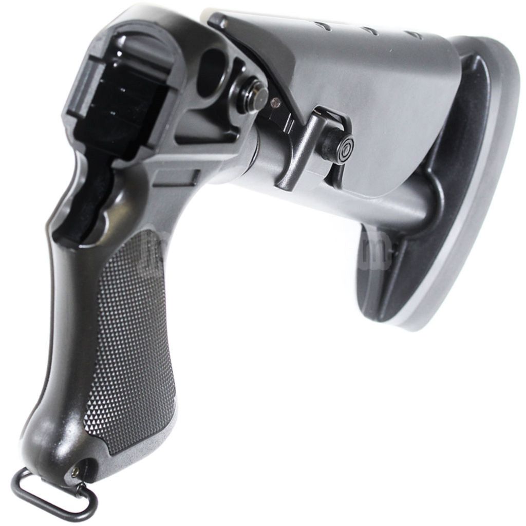 CYMA 伸縮式ストック プラスチックグリップ付き CYMA M870シリーズ ショットガン エアソフトガン対応 ブラック