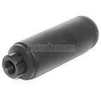 5KU 117mm アルミニウム製 ポセイドンスタイル マイクロサプレッサー サイレンサー バレル延長チューブ -14mm CCW 反時計回りネジバレル ライフル エアガン ブラック