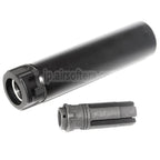 5KU 158mm SOCOM556 RC2 サプレッサー サイレンサー（フラッシュハイダー付き）-14mm CCW 反時計回りネジ式バレルライフル用
