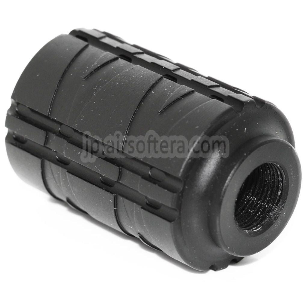 APS タイプA サウンドブラスターアンプ マズルフラッシュハイダー -14mm CCW 反時計回りネジ式バレルライフルに適合 ブラック