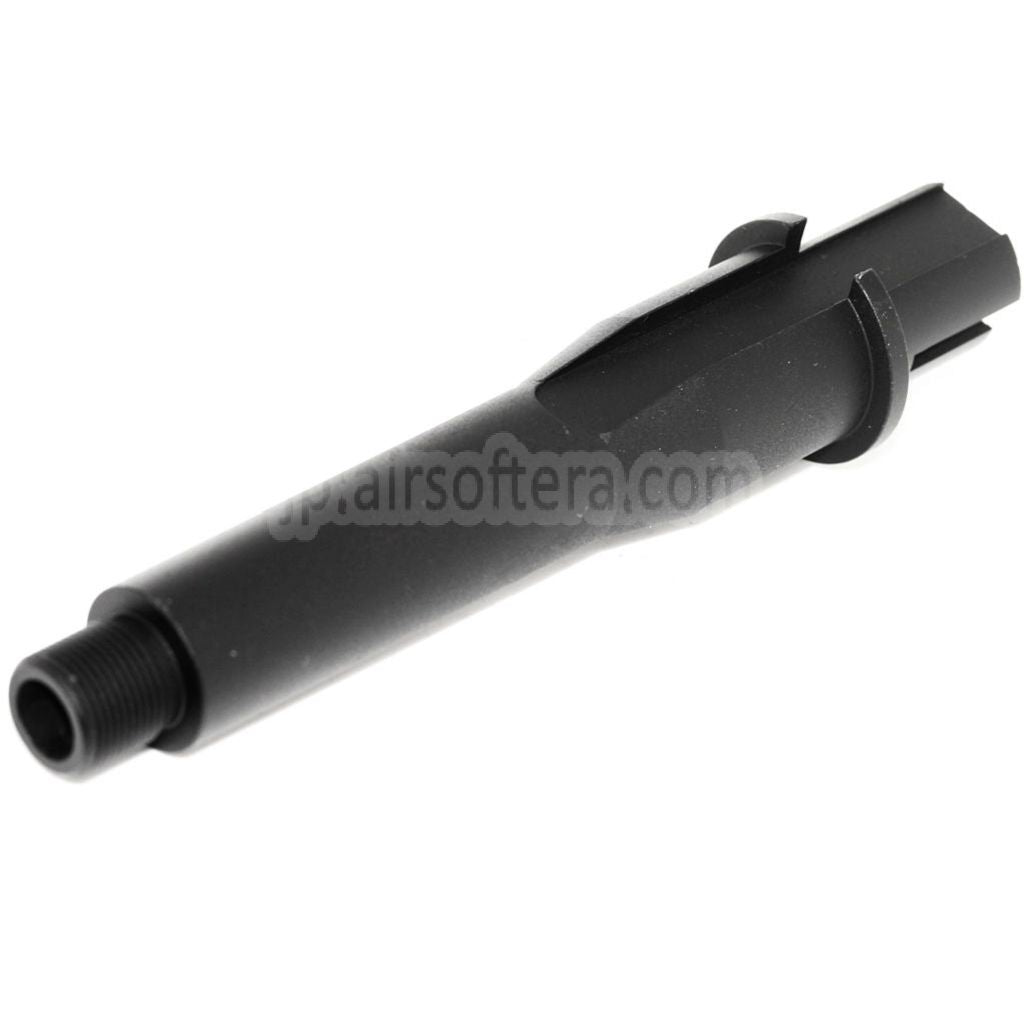 5インチ/5.5インチ 126mm/139mm アルミ製ショートアウターバレル 連結チューブ -14mm CCW 反時計回りネジ AEG ブラック