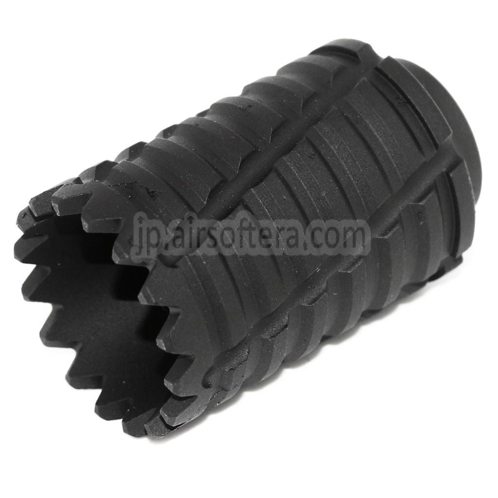 APS タイプC サウンドブラスターアンプ マズルフラッシュハイダー -14mm逆ネジバレルライフル対応 エアソフト ブラック